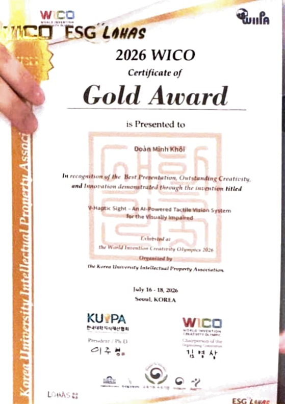Certificate for Gold · WICO, 2026